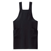 ボンマックス H型胸当てエプロン ブラック M FK7205 FK7205-16-M 1枚（直送品）