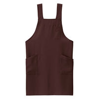 ボンマックス H型胸当てエプロン ブラウン L FK7205 FK7205-5-L 1枚（直送品）