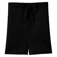 ボンマックス スリット入りミドルエプロン ブラック F FK7208 FK7208-16-999 1枚（直送品）