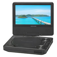 GREEN HOUSE 7インチ ポータブルDVDプレイヤー GH-PRV7P-BK 1台（直送品）