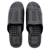 ニッポンスリッパ 紳士成型フィッティングサンダル M ブラック 1足