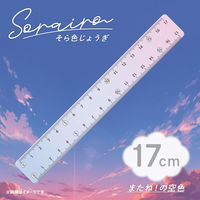 共栄プラスチック そら色じょうぎ 17cm SO-17-04 1本（直送品）
