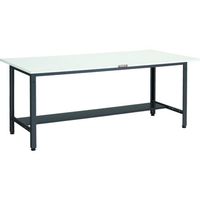 TRUSCO 軽荷重作業台(400kg)LEW型 1800X750XH740 下棚1枚付 ダークグレー色 LEWP-1800LT 1台（直送品）