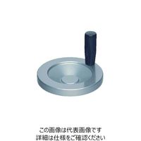 イマオコーポレーション イマオ ハンドル ディスク型アルミニウムハンドル車(加工付) ハンドル径200mm DA200RG-T24 1個（直送品）