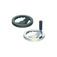 イマオコーポレーション イマオ ハンドル 角リム型ハンドル車(加工付) ハンドル径100mm NS100-K10 1個 133-0362（直送品）