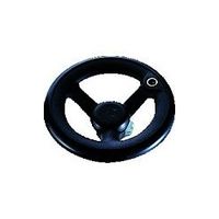 イマオコーポレーション イマオ ハンドル 丸リム型エンプラハンドル車(加工付) NRP160-H19 1個 133-5188（直送品）