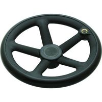 イマオコーポレーション イマオ ハンドル 丸リム型エンプラハンドル車(加工付) NRP250-T24 1個 133-4844（直送品）