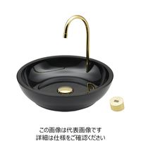 カクダイ センサー水栓つき手洗器//ブラック 239-006-D 1個（直送品）