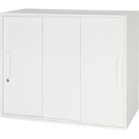 ダイシン工業 DAISHIN 壁面収納庫 3枚引戸型 上下兼用W800 ホワイト V845-07TS 1台 856-9635（直送品）