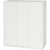 ダイシン工業 DAISHIN 壁面収納庫 3枚引戸型 上置き専用D500 ホワイト V950-10TS 1台 856-9876（直送品）