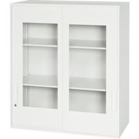 ダイシン工業 DAISHIN 壁面収納庫 窓付き引戸型 上置き専用D500 ホワイト V950-10SG 1台 856-9875（直送品）