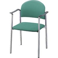 ナイキ NAIKI パイプチェアー ビニールレザー張り E164M-LGR 1個 868-4724（直送品）