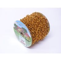 ニッサチェイン アルミ二重 15m巻 金 R-AR20-GD 1巻(15m) 128-0343（直送品）