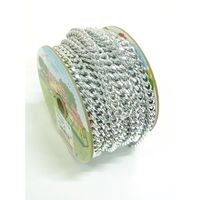 ニッサチェイン アルミFマンテル 15m巻 銀 R-AS25F-SV 1巻(15m) 126-1489（直送品）