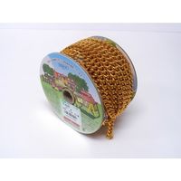 ニッサチェイン アルミSマンテル 15m巻 金 R-AS25-GD 1巻 126-1502（直送品）