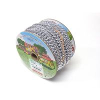 ニッサチェイン アルミSマンテル 15m巻 銀 R-AS25-SV 1巻 127-4027（直送品）