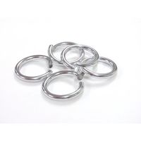 ニッサチェイン アルミリング 3.0×17 銀(5個入) P-405 1セット(25個:5個×5パック) 127-7132（直送品）