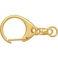 ニッサチェイン ゴールド鉄キーホルダー (100個入) IKE-8-GD 1箱(100個) 128-0197（直送品）