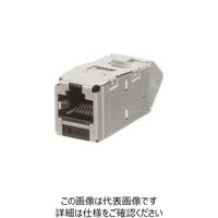 パンドウイット カテゴリ6A 上下45度アングル シールド付きモジュラージャック 黒 CJSUD6X88TGY 239-2892（直送品）