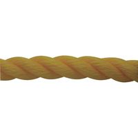 ユタカメイク ロープ PEロープ巻物 9φ×200m イエロー PE-50 1個 113-7021（直送品）