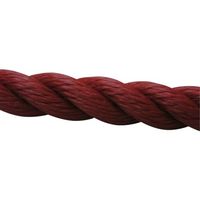 ユタカメイク ロープ PEロープ巻物 9φ×200m レッド PE-51 1個 113-5488（直送品）