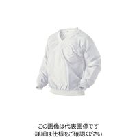 喜多 Vネック ヤッケ No3000 ホワイト L NO3000-WHT-L 1着 235-7286（直送品）
