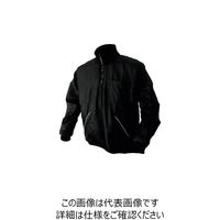 喜多 ジップアップ セミキルトヤッケ ブラック 4L NO3130-BLK-4L 1着 235-4057（直送品）