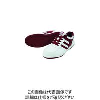 喜多 セーフティスニーカー ホワイト×ワイン 26.5 MK7790-WH/WIN-26.5 1足 216-9600（直送品）