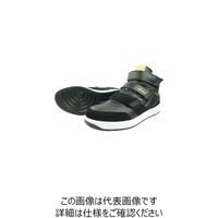喜多 ハイカットセーフティスニーカー 制菌・消臭 ブラック 24.5 MG5720-BK-24.5 1足 235-5646（直送品）