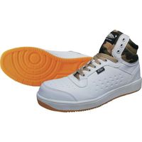 喜多 ハイカットセーフティスニーカー MG5670 ホワイト 26.0 MG5670-WH-26.0 1足 235-5600（直送品）