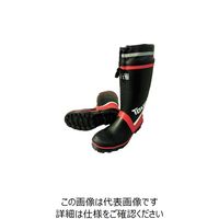 喜多 糸入り安全ゴム長靴(カバー付) KR7270 ブラック LL(26.5~27.0) KR7270-BK-LL 1足 235-7289（直送品）