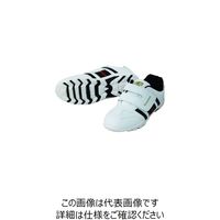 喜多 紳士マジックスニーカー ホワイト×ブラック 25.0 MK120-WH/BK-25.0 1足 216-8063（直送品）