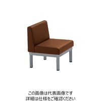 ミズノ 簡易応接椅子W560×D560×H695×SH380 ブラウン MWC-100-BR 1台 127-5529（直送品）