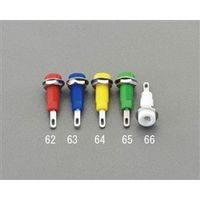 エスコ [φ6.1x5mm穴/5A] チップジャック(白) EA940DP-66 1セット(30個)（直送品）
