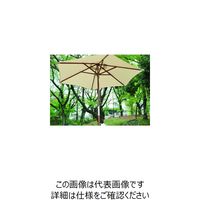 山善 ガーデンパラソル 木製パラソル 直径270cm アイボリー_59763 NMP-27(IV) 1本 205-1826（直送品）