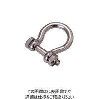 水本機械製作所 水本 ステンレス オタフクボルト止めシャックル 長さ50mm内幅20mm OBS-10 1個 849-2080（直送品）