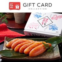 【手土産やお祝いの贈り物に】 博多 辛子明太子 (無着色) ギフトカード　二重封筒　熨斗（御中元）（直送品）