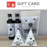 【手土産やプレゼントに】 innocent coffee シロクマカフェ デカフェコーヒーセット ギフトカード　二重封筒（直送品）