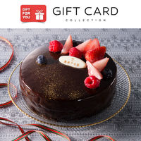 【手土産やお祝いの贈り物に】 「銀座千疋屋」 ベリーのチョコレートケーキ ギフトカード　二重封筒　熨斗（御祝）（直送品）