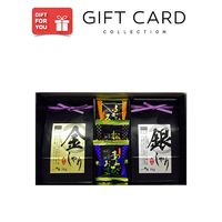 【手土産やお祝いの贈り物に】 極銀のしゃり 至福の一杯 贅沢 お吸い物 ギフトセット ギフトカード　桐箱　専用紙袋付き（直送品）