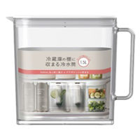 アスベル 棚に収まる冷水筒 ホワイト 1.5L 820205 1個（直送品）