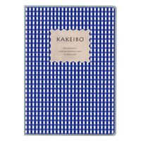 ダイゴー ギンガムチェック家計簿 A5 ブルー J1236 1冊（直送品）