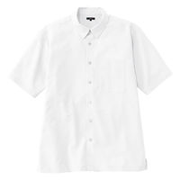 アイトス 半袖シャツ(男女兼用) ホワイト 3S 50407-001-3S 50407 1枚（直送品）