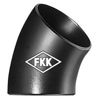 古林工業 SGP 溶接式管継手(黒)45°ロングエルボ 40A E4L0000040 1個（直送品）