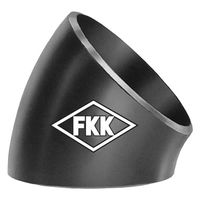 古林工業 PT370 溶接式管継手(黒)45°ショートエルボ SCH40 150A E4S0400150 1個（直送品）