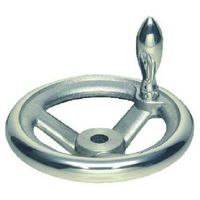 イマオコーポレーション イマオ ハンドル アルミ朝顔型ハンドル車(加工付) ハンドル径225mm ALV225-M 1個 133-6338（直送品）