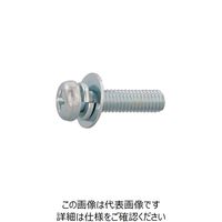 SUNCO 三価ホワイト (+)ナベP=3 8×45 (100本入) 10-00-0003-0080-0450-03 1箱(100本)（直送品）