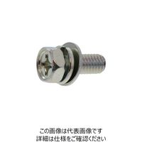 SUNCO 三価ホワイト (+)アプセットP=3 (薄板用) 6 × 20 (250本入) 10-00-U103-0060-0200-03（直送品）