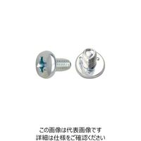 SUNCO 三価ブラック Sタイプバインド 3点ポッチ付 4×8 (1500本入) 30-00-00P4-0040-0080-04（直送品）