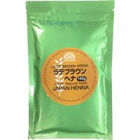 ジャパンヘナ 天然１００％ヘナ　１００ｇ　ラテブラウン 4571143321223 1個（取寄品）